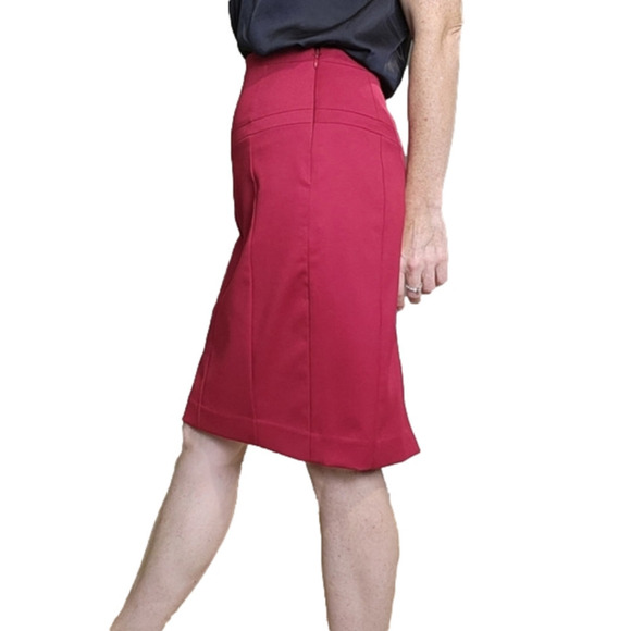 Pencil skirt red color Size 6 EXPRESS DESIGN STUDIO - Picture 3 of 16